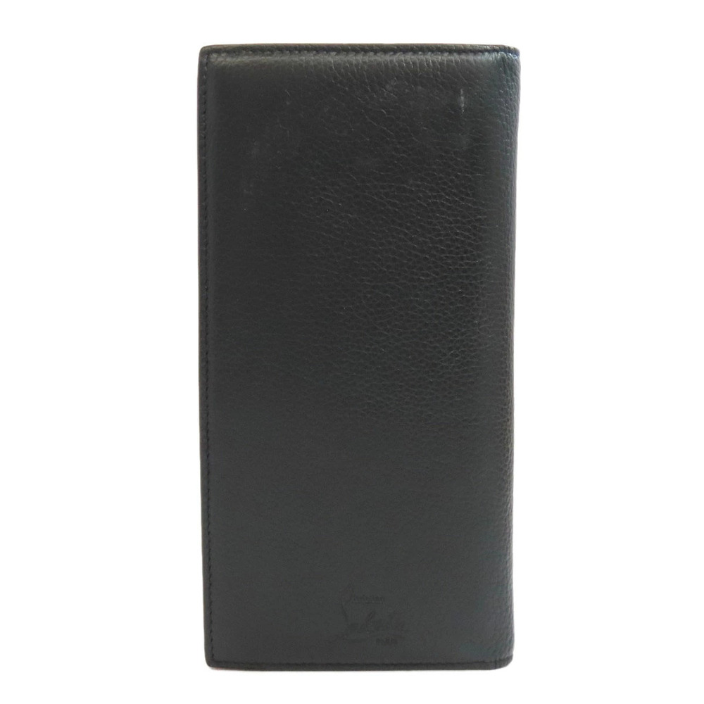Christian Louboutin Leather Studded Wallet Long Black